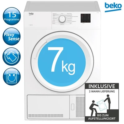 BEKO DC 7130 N Kondenstrockner 7kg Programmablaufanzeige Xpress 35 min - Bild 1 von 4