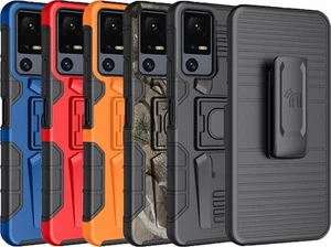 Robuste Etui Avec / Pied Clip Ceinture pour Vif Jitterbug Smart 4 Phone / Tcl - Picture 1 of 67
