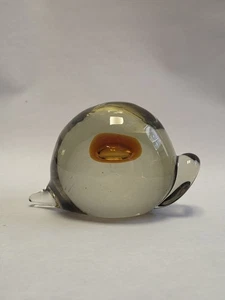 Galliano Ferro Murano Snail Sommerso Bubble Paperweight - Picture 1 of 11