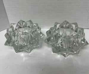 Schöne Mid Century Modern Starburst Kerzenständer 2er Set - Bild 1 von 9