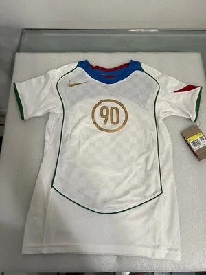 Kids Total 90 Dri-fit Nike Soccer Jersey White/ Italy Blue Il9782-100 Size XS - Image 1 of 3
