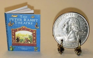 1:12 SCALE MINIATURE BOOK PETER B. POTTER RABBIT THEATRE DOLLHOUSE SCALE - Picture 1 of 10