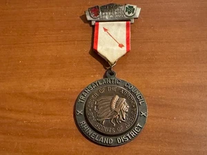 BSA/OA, Aquila Nera (482) Loggia/Distretto Renania 1977 Scout Volksmarsch Medaglia - Foto 1 di 2