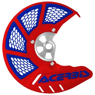 Acerbis X-Brake Vented Front Disc Cover with Mounting Kit Red/Blue For Husaberg Foto 1 de 4