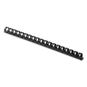 Fellowes Plastic Comb Bindings 1/2" Diameter 90 Sheet Capacity Black 100 - Picture 1 of 5