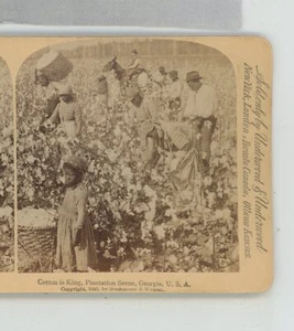 Plantation Scene GA Georgia Underwood Stereoview - Picture 1 of 2