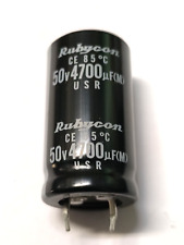 2x 4700uf 50v Rubycon condensatore elettrolitico H.40XD.22mm Snap-in n.2 pezzi
