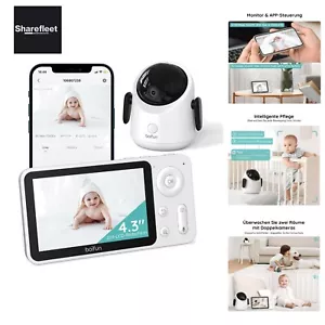BOIFUN Babyphone mit Kamera, 360 Gard WLAN 2MP Video Babyfon mit App, 4×Zoom,... - Picture 1 of 9