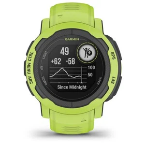 Garmin INSTINCT 2 Smartwatch Watch Silicone Yellow GPS 45mm 010-02626-01 - Picture 1 of 4