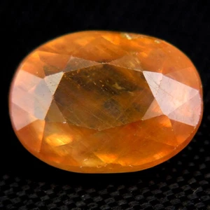 SHOLA Echt 4,91 Ct Natürlicher Gelb Orange Saphir aus Madagaskar - Picture 1 of 2