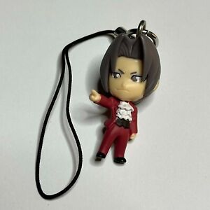Miles Edgeworth Ace Attorney figure charm / Strap Capcom official Keychain!