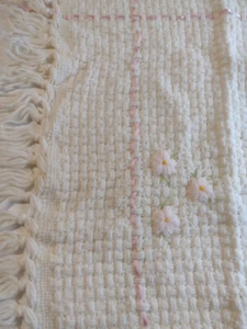 Burdines Dept. Negozio Vintage Coperta Neonato Tessuto Acrilico Made in Italy - Foto 1 di 11