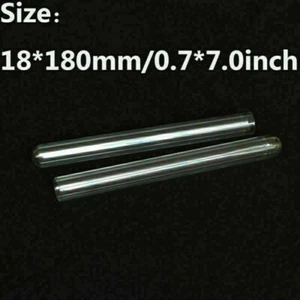 NEW 5/10/30/50/100Pcs 18x180mm Lab Chemistry Borosilicate Glass Test Tubes - Picture 1 of 1
