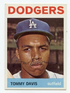 TOMMY DAVIS Signed 1964 Topps #180 Dodgers NM NICE!! Guaranteed Authentic KOA - Picture 1 of 1