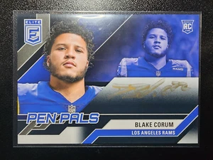 BLAKE CORUM 2024 Donruss Elite GOLD INK On Card AUTO #08/25 LOS ANGELES RAMS RC - Picture 1 of 2