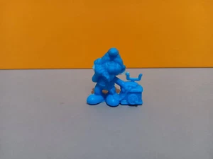 antigua figura dunkin los pitufos the smurfs peyo primera panrico azul telefono - Bild 1 von 2