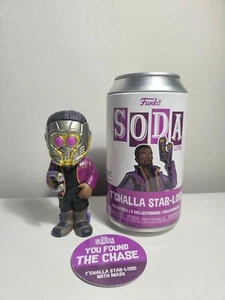 Funko Soda - Marvel What If? - T'Challa Star Lord With Mask - Chase - Picture 1 of 4