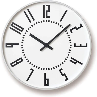 Lemnos Sapporo-Station Clock Takenobu Igarashi Design Award WHITE NEW JAPAN - Image 1 of 4