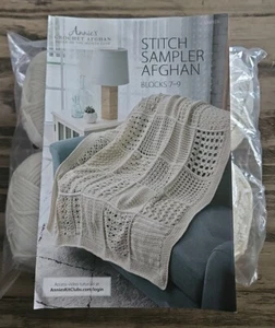 Annie's Crochet Afghan • Stitch Sampler Afghan • CAB303L • Blocks 7 - 9 - Picture 1 of 2