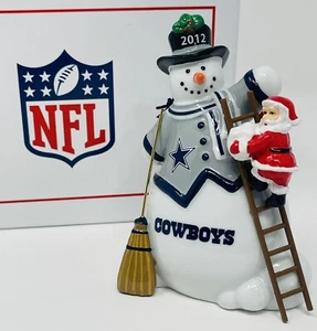 NEW Danbury Mint 2012 Dallas Cowboys  Snowman Ornament New In Box - Picture 1 of 6