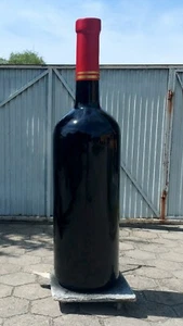 Weinflasche 203cm 3D😉 Skulptur HAEIGEMO XXL Deko Weinhandel Rotwein Weingut - Picture 1 of 4