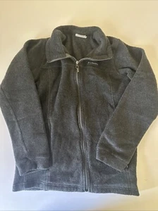 Boys Columbia Full Zip Front Fleece Sweater Gray Size Large - Picture 1 of 5