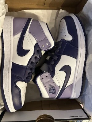 4.5 Women’s Air Jordan 1 Mid Sky J Purple - Image 1 of 4