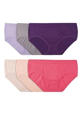 Ropa interior sin costuras para mujer, elástica, sin líneas, talla grande, paquete de 6 talla 8-10 Foto 1 de 4