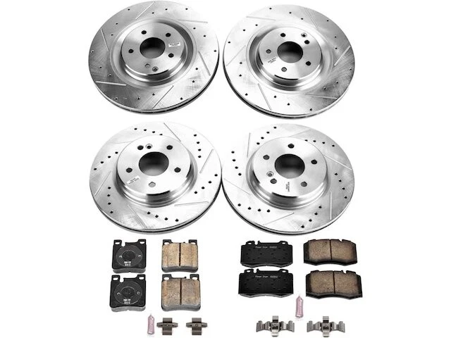 Front and Rear Brake Pad and Rotor Kit For 2003-2006 Mercedes CLK500 CJ141FV - Image 1 of 1