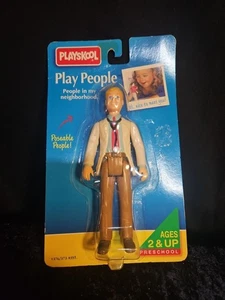 Playskool Puppenhaus Arzt Mann bewegliche Figur Spielzeug spielen Menschen einige Flecken NEU@Tz - Bild 1 von 5