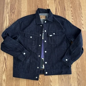 MENS LEE X BASQUIAT PRINTED DENIM JACKET:DARK SHADE Large - Picture 1 of 9
