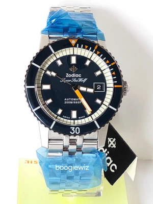 ZODIAC SWISS AUTOMATIC LE  SEA WOLF COMPRESSION DIVER  WATCH ZO9266, new in box - Image 1 of 4
