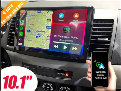 Car Stereo Radio Android 13 For Mitsubishi Lancer 2008-2016 Carplay WiFi Cam - Image 1 of 4