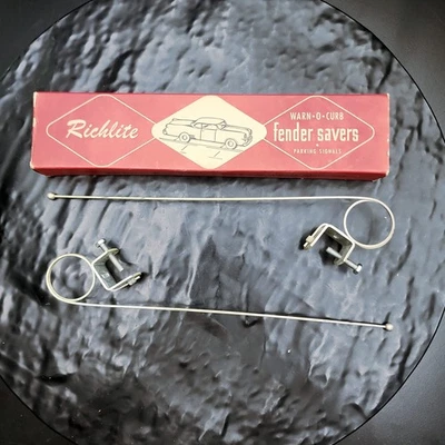 Richlite Warn-O-Curb 复古 Curb Feelers Fender Savers Hot Rod Rat Rod 一对 — 第 1/4 张图片