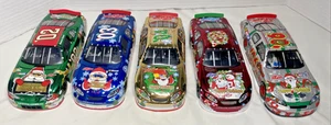 Lot of 5 Team Caliber 2002-2006 Chrome SAM BASS HAPPY HOLIDAYS SANTA NASCAR 1:24 - Picture 1 of 23