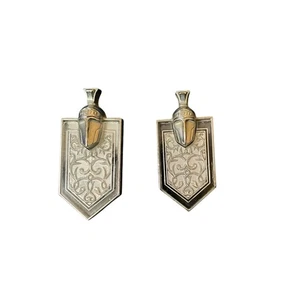 VTG OEM 70's Chevrolet Monte Carlo Roof Badge Emblem 9619799 & 5968114 LOT Of 2 - Picture 1 of 9