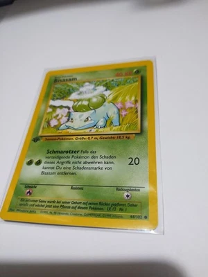 Mint/Nm Bulbasaur Bisasam 44/102 - Pokemon TCG - 1st Edition Base Set GERMAN - Image 1 of 3