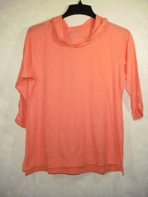 Pullover con Capucha Columbia Ligero Mujer L Coral Floral Manga 3/4 Foto 1 de 4