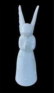 Vtg Retired Goebel Sacrart W. Germany White Glazed Porcelain Praying Angel HE-15 - Picture 1 of 9