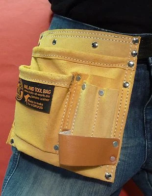 Kinder Werkzeuggürtel Werkzeugtasche aus ECHT - LEDER von Corvus 600092