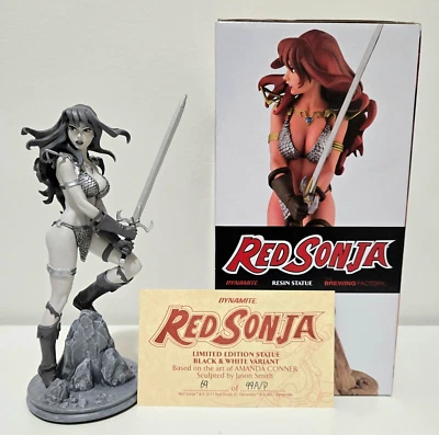 Red Sonja Statue Black & White Amanda Conner Variant 2017 Jason Smith Foto 1 de 4