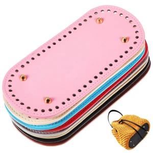 8 Pcs Wooden Basket Bottoms DIY Accessories Purse Woven Oval - Picture 1 of 11