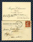 CHAMBRE DES DÉPUTÉS - Saône-et-Loire - Carte autographe de J. CHAUSSIER - 1910