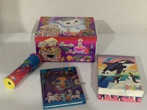 Lisa Frank Vintage Lot 1990s Jewelry Box Stationary Box Kaleidoscope Journal - Picture 1 of 4
