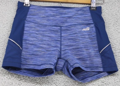 Avia Shorts Women's Size XS Activewear Blue White Gray Midi 25" Waist 3" Inseam - Image 1 of 3