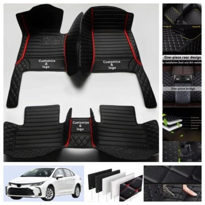 For Toyota Corolla 1998-2025 Car Floor Mats All Weather Custom Leather Foot Rugs Foto 1 de 4