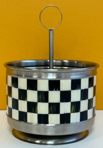 MacKenzie-Childs Courtly Check Supper Club (PN 37396-40) Flatware Caddy. New! - Picture 1 of 3