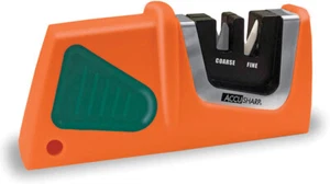 AccuSharp Orange/Green Compact Pull-Through Carbide/Ceramic Knife Sharpener 081C - Picture 1 of 1