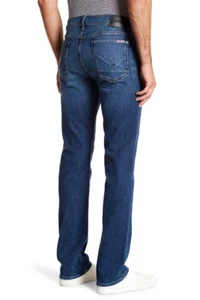 Nuevo con etiquetas Pantalones de mezclilla elásticos Hudson para hombre Byron 5 bolsillos con cremallera recta mosca talla 30 in Touring - Imagen 1 de 12
