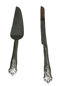Tortenmesser Servierset Dinge in Erinnerung Deko Edelstahl Hochzeit - Bild 1 von 11